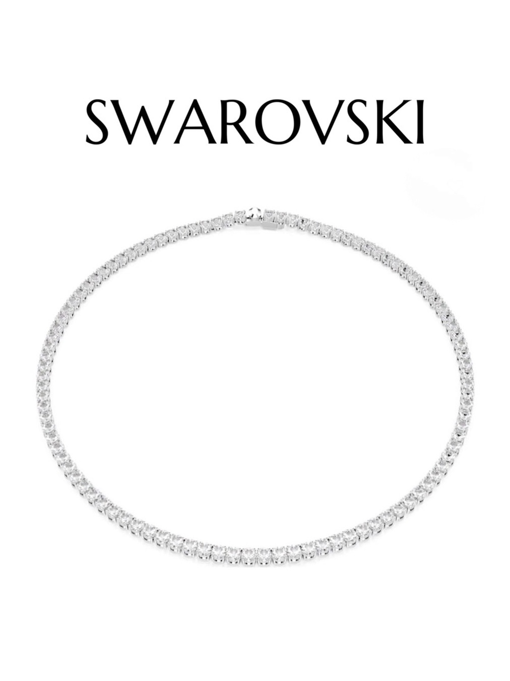 Swarovski Round Cut Tennis Necklace